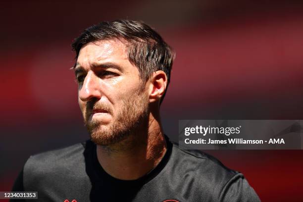 Stephen Ward of Walsall during a pre-season friendly between Walsall and Crystal Palace at Banks' Stadium on July 17, 2021 in Walsall, England.