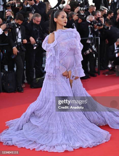 Actress Kat Graham arrives for the screening of the film "OSS 117 : Alerte Rouge en Afrique Noire" and the closing ceremony of the 74th annual Cannes...