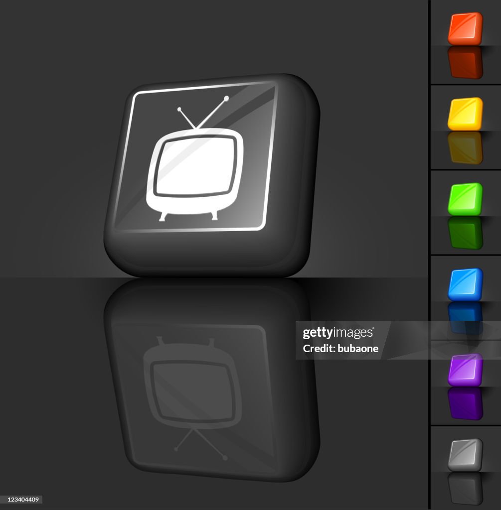 Retro Television 3d Button Design High-Res Vector Graphic - Getty Images