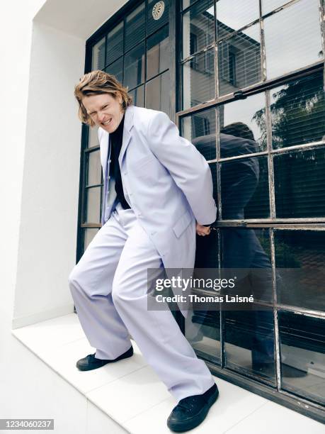 Actor Caleb Landry Jones poses for a portrait on July 15, 2021 in Cannes, France.