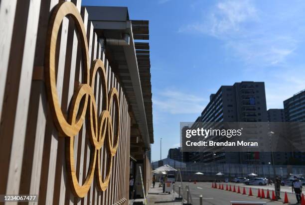 Tokyo , Japan - 20 July 2021; A general view at the entrance to the Olympic Village during the 2020 Tokyo Summer Olympic Games in Tokyo, Japan.