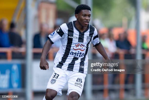 Devonish Eustatia of Heracles Almelo looks on during the Pre-Season Friendly match between FC Volendam and Heracles Almelo at Kras Stadion on July...