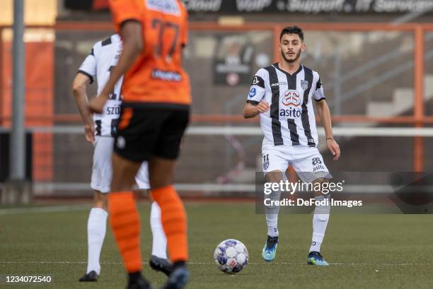 Rohat Agca of Heracles Almelo looks on during the Pre-Season Friendly match between FC Volendam and Heracles Almelo at Kras Stadion on July 16, 2021...