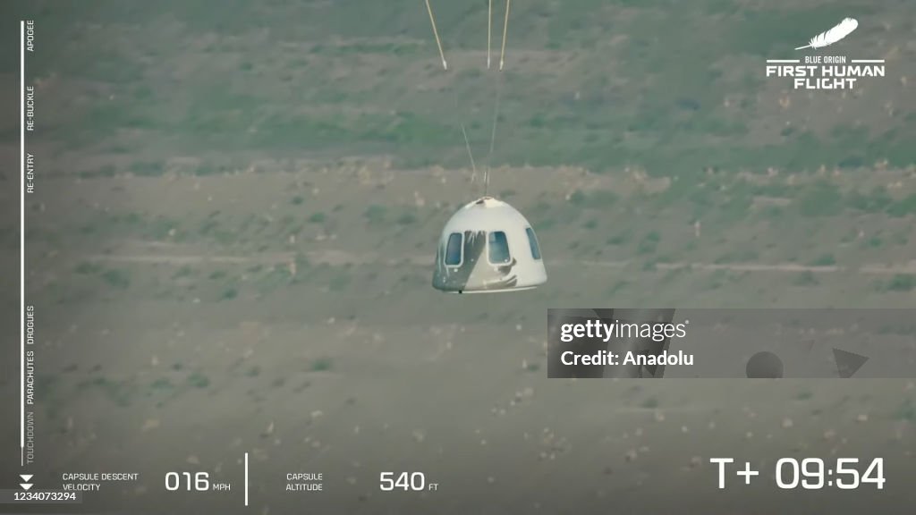 Blue Origin's Manned Launch Of New Shepard Rocket