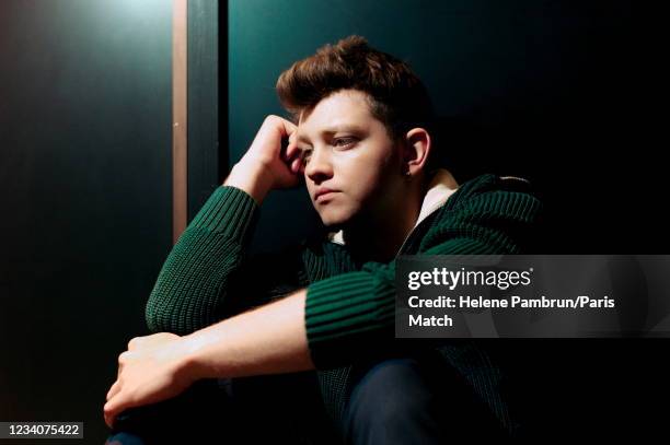 Actor Anthony Bajon is photographed for Paris Match on June 1, 2021 in Paris, France.