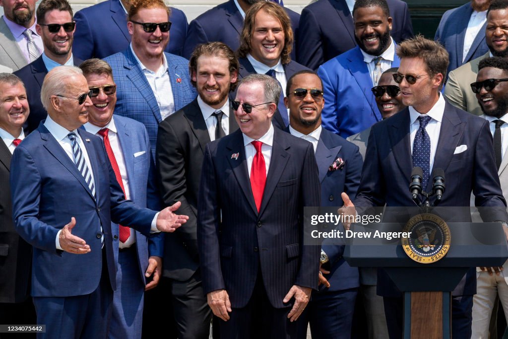 President Biden Hosts Super Bowl LV Champions Tampa Bay Buccaneers At The White House