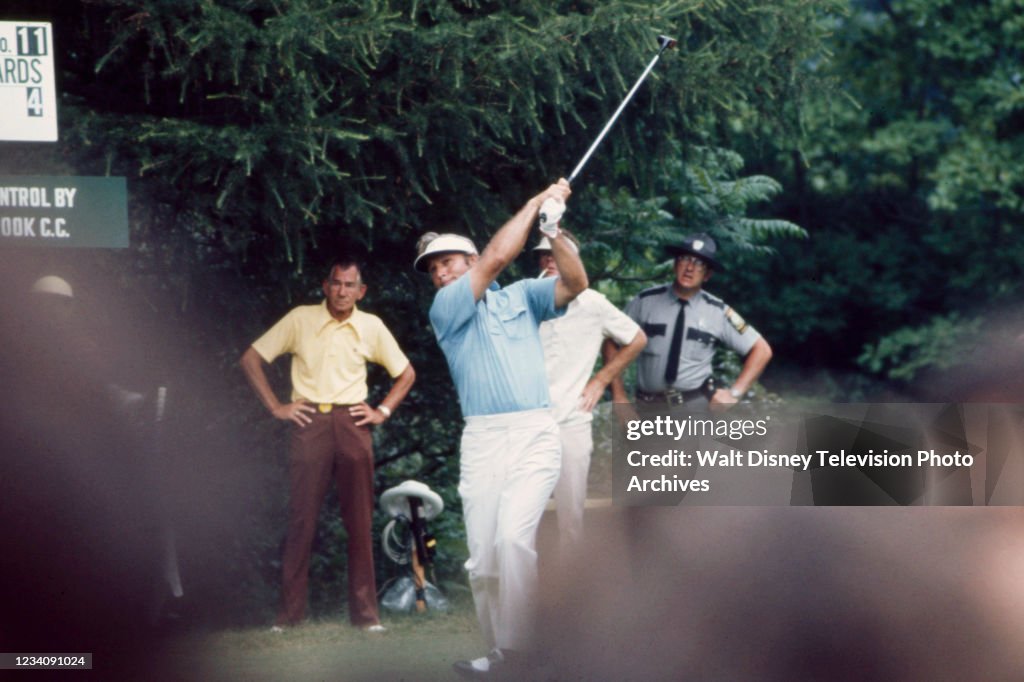 Arnold Palmer Competing In The 1973 US Open