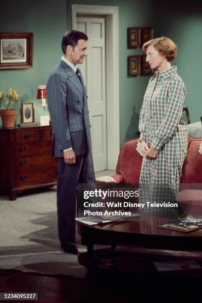 Los Angeles, CA Tony Randall, Allyn Ann McLerie appearing in the ABC tv series 'The Tony Randall Show', episode 'Case: Franklin vs Reubner and...