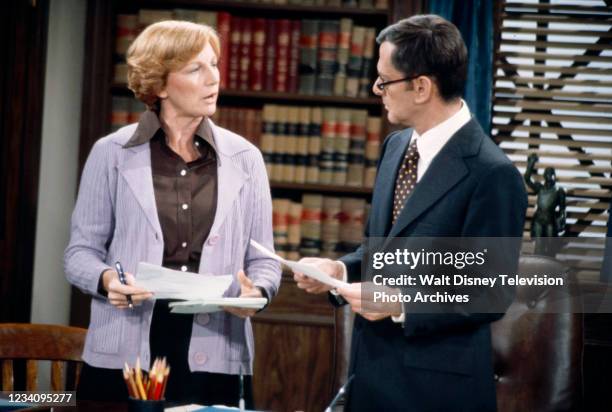 Los Angeles, CA Allyn Ann McLerie, Tony Randall appearing in the ABC tv series 'The Tony Randall Show', episode 'Case: Democracy vs Tyranny'.