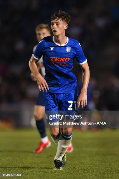 Gene Kennedy of Colchester United during the pre-season friendly between Colchester United and Tottenham Hotspur at JobServe Community Stadium on...