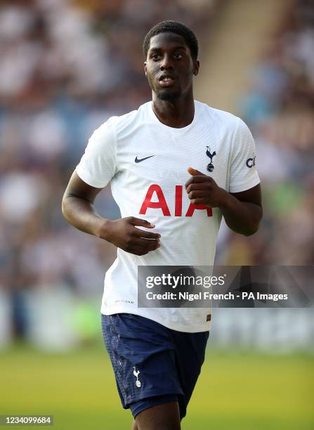 Tottenham Hotspur's Tobi Omole during the pre-season friendly match at the JobServe Community Stadium, Colchester. Picture date: Wednesday July 21,...