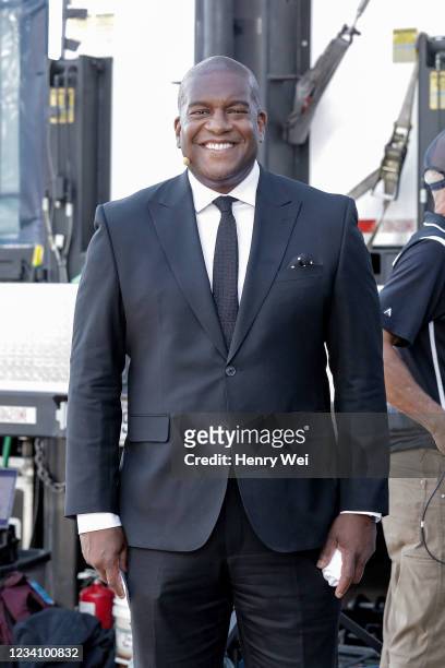 Former NHL player Kevin Weeks poses for a photo during the 2021 NHL Expansion Draft at Gas Works Park on July 21, 2021 in Seattle, Washington. The...