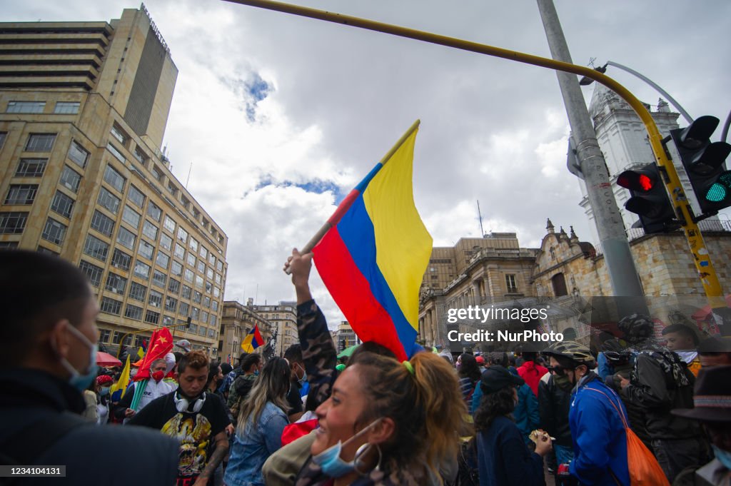 Colombians Protest Against President Duque on Independence Day