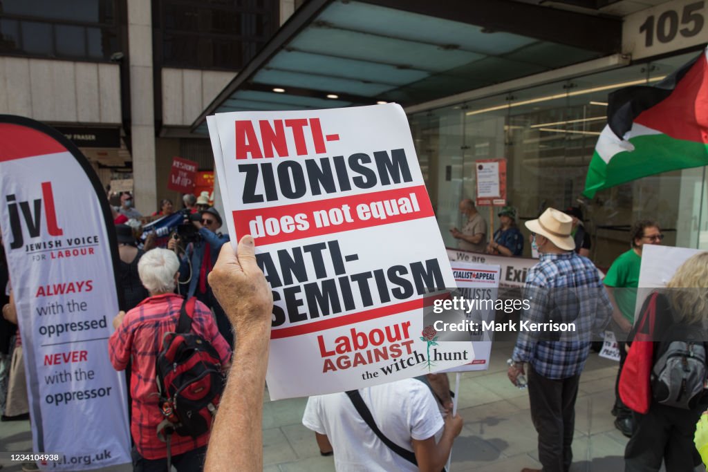Anti-Witchhunt Protest Lobby Outside Labour Party NEC Meeting London