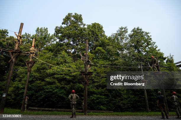 Military Ropes Course Photos and Premium High Res Pictures - Getty Images