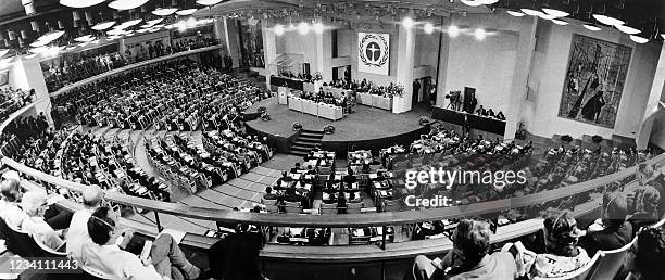 Un Conference Vienna General view of the United Nations Conference on the Human... News ...