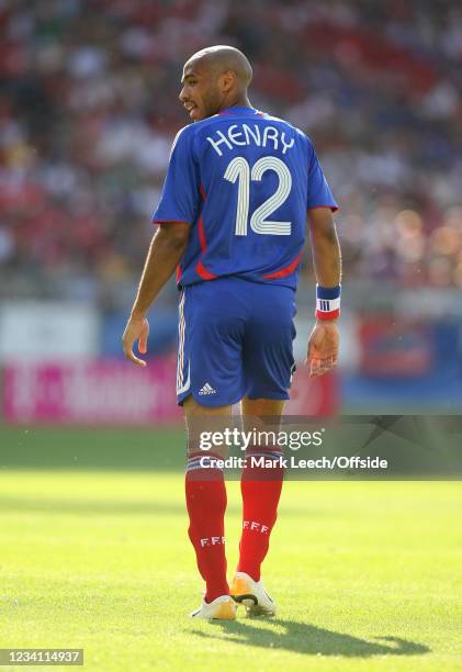 Football World Cup Group G - France v Switzerland, Thierry Henry of France.