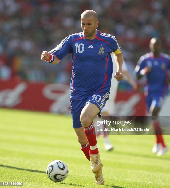 Football World Cup Group G - France v Switzerland, Zindedine Zidane of France.