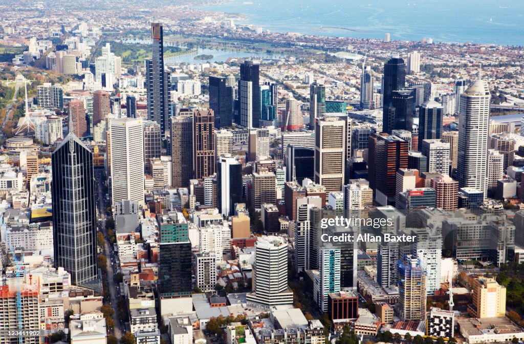 View over Melbourne