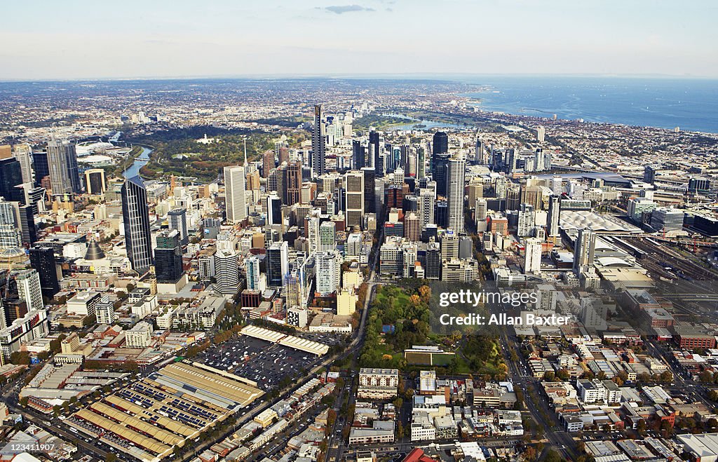 View over Melbourne