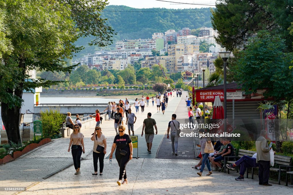 Artificial lake of Tirana