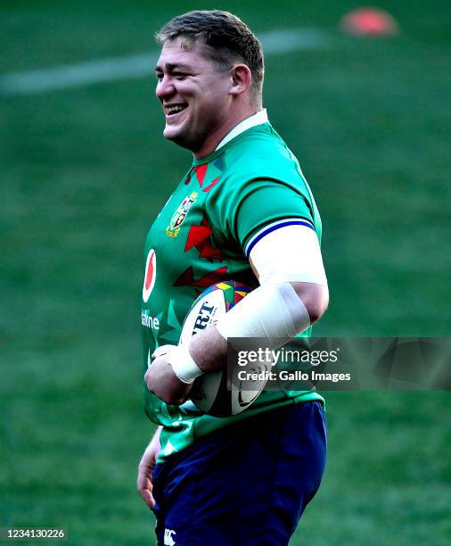 Tadhg Furlong of British & Irish Lions during the British & Irish Lions Captain's Run, on the eve of the first Test against South Africa, at Cape...