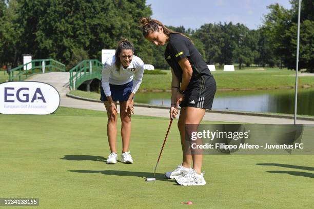 Martina Lenzini attends The European Ladies Amateur Championship 2021 at Royal Park I Roveri Golf & Country Club on July 20, 2021 in Turin, Italy.