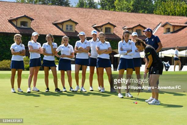 Martina Lenzini attends The European Ladies Amateur Championship 2021 at Royal Park I Roveri Golf & Country Club on July 20, 2021 in Turin, Italy.
