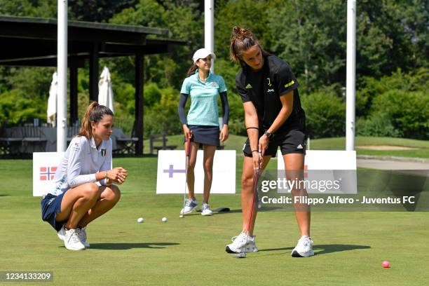 Martina Lenzini attends The European Ladies Amateur Championship 2021 at Royal Park I Roveri Golf & Country Club on July 20, 2021 in Turin, Italy.