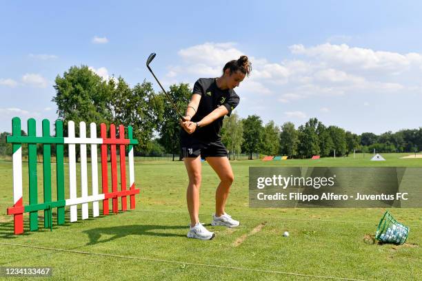 Martina Lenzini attends The European Ladies Amateur Championship 2021 at Royal Park I Roveri Golf & Country Club on July 20, 2021 in Turin, Italy.