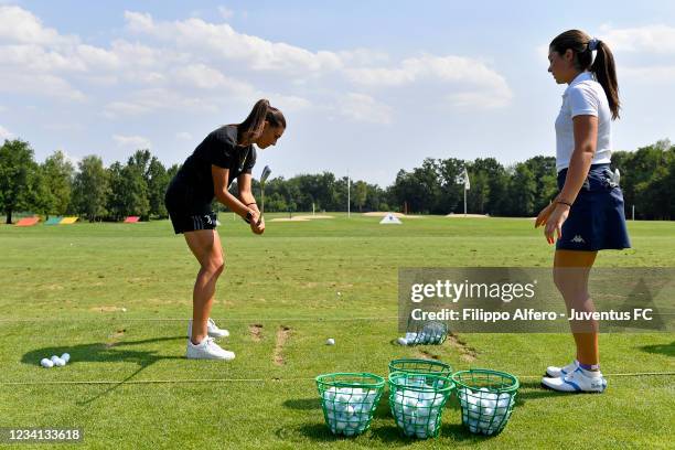 Agnese Bonfantini attends The European Ladies Amateur Championship 2021 at Royal Park I Roveri Golf & Country Club on July 20, 2021 in Turin, Italy.