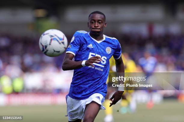 Tawanda Masawanhise of Leicester City during the Pre-Season friendly between Burton Albion and Leicester City at Pirelli Stadium on July 24, 2021 in...