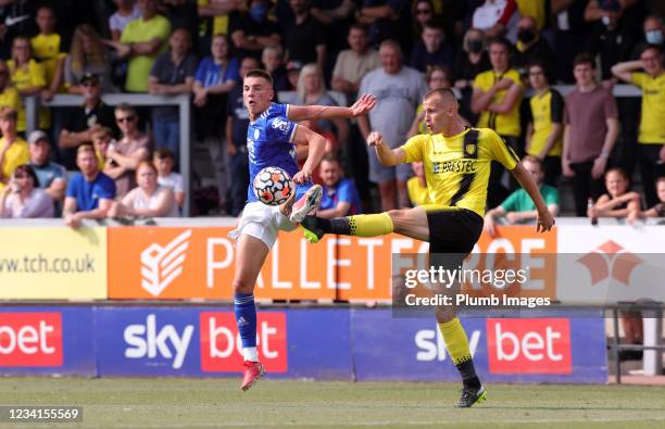 Luke Thomas of Leicester City during the Pre-Season friendly between Burton Albion and Leicester City at Pirelli Stadium on July 24, 2021 in...