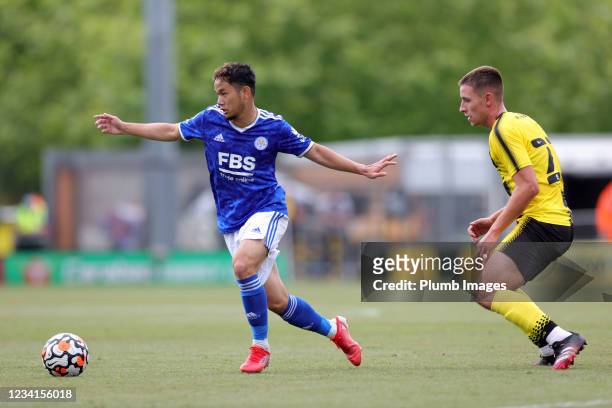 Thanawat Suengchitthawon of Leicester City during the Pre-Season friendly between Burton Albion and Leicester City at Pirelli Stadium on July 24,...