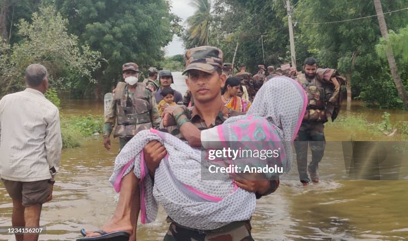 Search and rescue works continue after landslides due to heavy rains in India