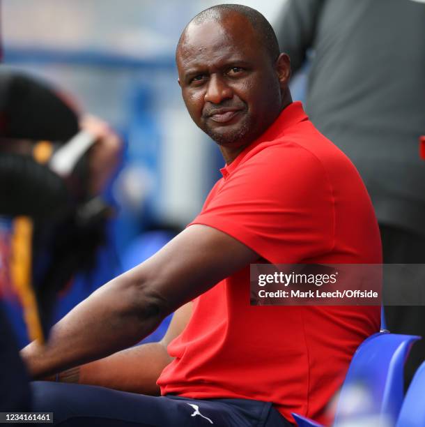 Crystal Palace manager Patrick Vieira during the Ipswich Town v Crystal Palace Pre-Season Friendly match at Portman Road on July 24, 2021 in Ipswich,...