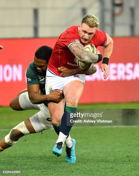 Cape Town , South Africa - 24 July 2021; Stuart Hogg of British and Irish Lions during the first test of the British and Irish Lions tour match...