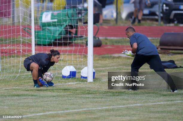 The As Roma women's team begins its pre-season training camp at Monte Terminillo in Rieti, Italy, on July 24, 2021. From 17.00 Mister Alessandro...