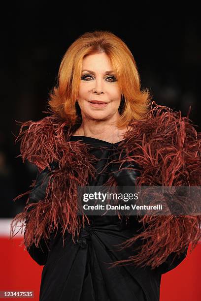 Marina Ripa di Meana attends the "La Dolce Vita" World Restoration Premiere during The 5th International Rome Film Festival at Auditorium Parco Della...