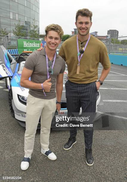 Pritchard and Curtis Pritchard attend day two of the ABB FIA Formula E Heineken London E-Prix at ExCel on July 25, 2021 in London, England.