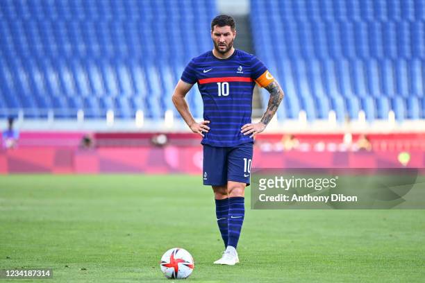 Andre Pierre GIGNAC of France during the football match in Group A between France and South Africa at Saitama Stadium on July 25, 2021 in Saitama,...