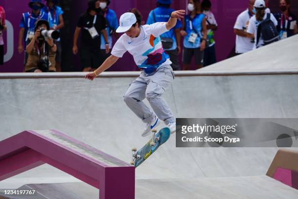 Charlotte HYM of France during the Women's Street Competition at Ariake Urban Sports Park on July 26, 2021 in Tokyo, Japan.
