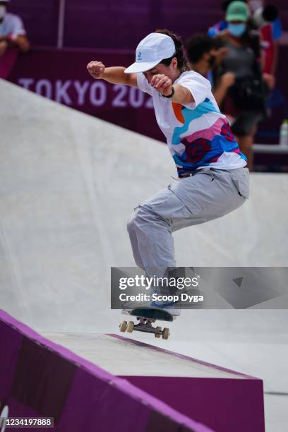 Charlotte HYM of France during the Women's Street Competition at Ariake Urban Sports Park on July 26, 2021 in Tokyo, Japan.