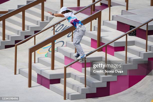 Charlotte HYM of France during the Women's Street Competition at Ariake Urban Sports Park on July 26, 2021 in Tokyo, Japan.