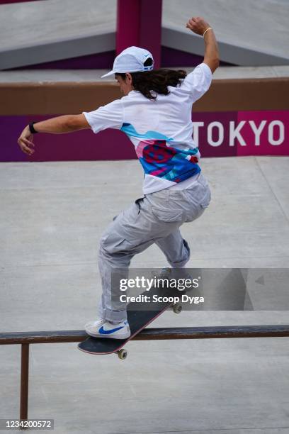 Charlotte HYM of France during the Women's Street Competition at Ariake Urban Sports Park on July 26, 2021 in Tokyo, Japan.