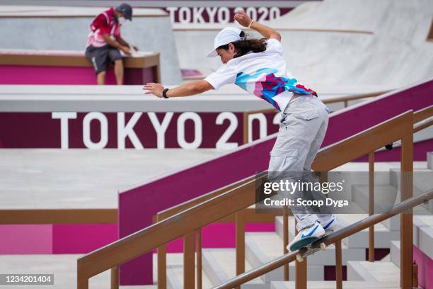 Charlotte HYM of France during the Women's Street Competition at Ariake Urban Sports Park on July 26, 2021 in Tokyo, Japan.