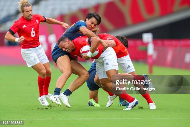 Dan Norton of Great Britain during the Rugby Sevens match between Great Britain and Japan on Day 3 of the Tokyo 2020 Olympic Games at Tokyo Stadium...
