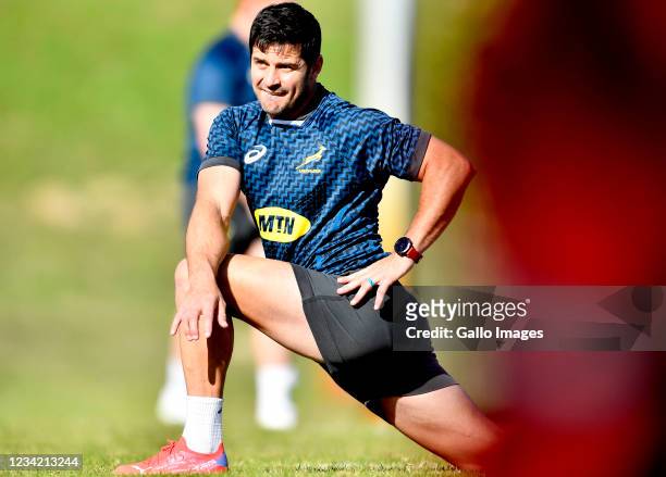Morne Steyn during the South Africa Springbok training session at High Performance Centre on July 26, 2021 in Cape Town, South Africa.