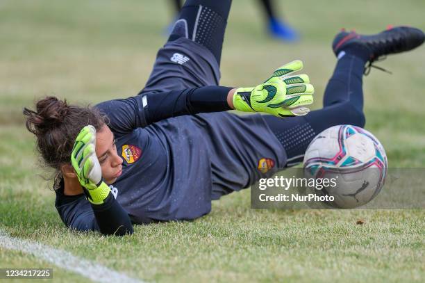 Camelia Ceasar of AS Roma in action during the training session on Terminillo, Rieti, Italy, on July 26, 2021. Double training session both morning...