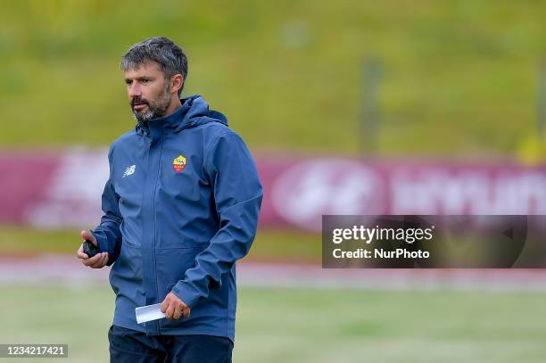 Alessandro Spugna, Head Coach of AS Roma woman team during the training session on Terminillo, Rieti, Italy, on July 26, 2021. Double training...